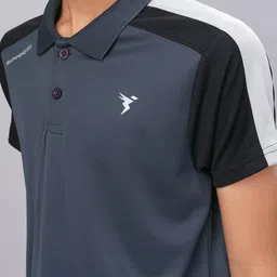 Technosport Boys Antimicrobial Polo Collar Active T-shirt image 4