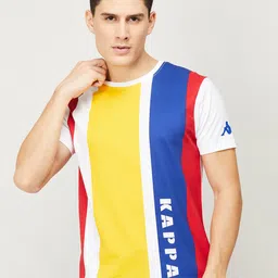 Kappa Colourblocked Training or Gym Cotton T-shirt-picture-32