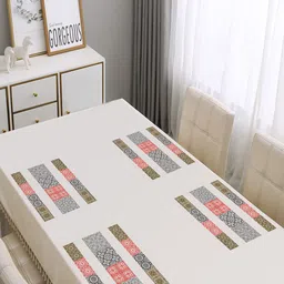 Dakshya Industries Blossom Yellow & Orange 4 Pieces Printed Rectangle Table Placemats image 1