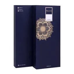 PELUCHE Men Orange & White Checked Broad Tie image 3