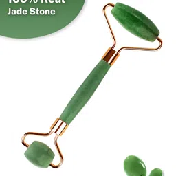 LOVE EARTH 100% Real Jade Face Roller Massage Tool for Acne Marks & Dark Circles image 5