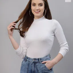 Friskers Women Pack Of 2 High Neck Tops-image-15