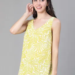 Oxolloxo Floral Print Sleeveless Round Neck Top-image-65