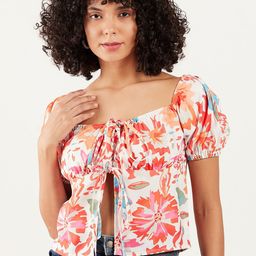 Athena Floral Printed Square Neck Crop Top-picture-28