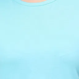 Fleximaa Cotton Round Neck Half Sleeves Opaque Maxi Longline Top image 3