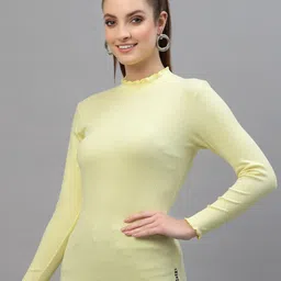 Friskers Pack of 2 White & Yellow Fitted Tops image 2