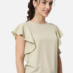 BAESD Flutter Sleeves Gathered Regular Top image 5