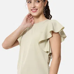 BAESD Flutter Sleeves Gathered Regular Top image 2