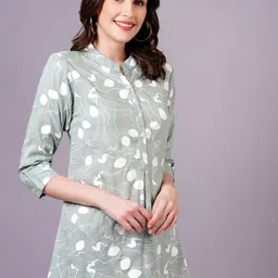 KALINI Floral Print Shirt Style Top image 4