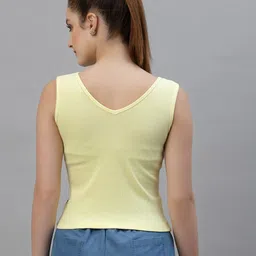 Friskers Pack of 2 White & Yellow Fitted Tops image 3