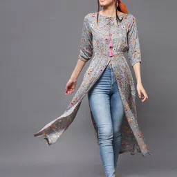 Miss Chase Floral Print Maxi Longline Top-image-50