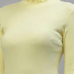 Friskers Pack of 2 White & Yellow Fitted Tops image 2