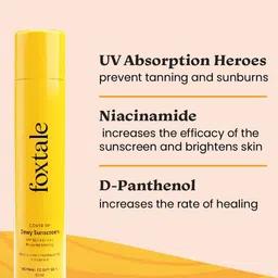 FoxTale Set Of The Daily Duet Cleanser - 100ml & CoverUp Dewy Sunscreen SPF 50+PA++++150ml image 3