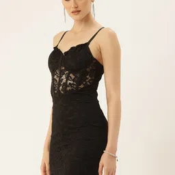 bebe Lace Bodycon Mini Dress image 1