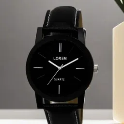 LOREM Men Black Analogue Watch-picture-23