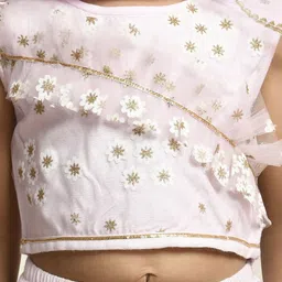 Bella Moda Girls Floral Printed Ready to Wear Lehenga & Blouse With Dupatta image 2