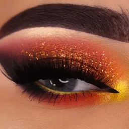 KINGDOM OF LASHES Glitter Eyeshadow - Orange Zest image 3