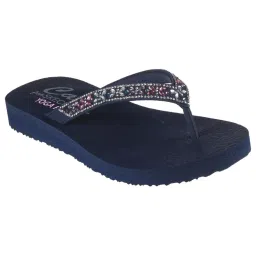 SKECHERS Women Meditation Butterfly Garden Navy Blue Casual Slippers-picture-30