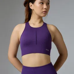 FEIER Purple Nylon Sports Bra-picture-10