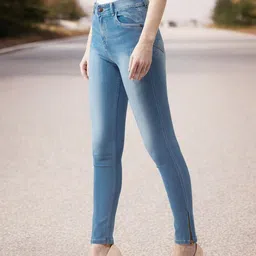Miss Chase Women Skinny Fit High-Rise Stretchable Zipper Jeans-image-39