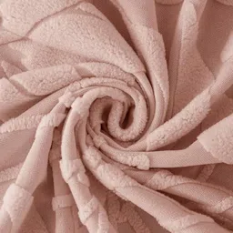 HOUSE OF QUIRK Pink Self Design Jacquard Soft Touching 3 Seater Sofa Cover image 2