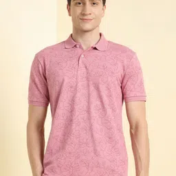 Allen Solly Men Printed Polo Collar T-shirt-picture-10
