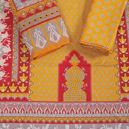 TAVAS Printed Unstitched Dress Material image 2