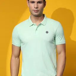 Cloak & Decker by Monte Carlo Men Solid Polo Collar T-shirt-picture-50