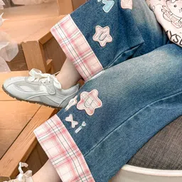 LULU & SKY Girls Wide Leg High-Rise Light Fade Stretchable Jeans image 3