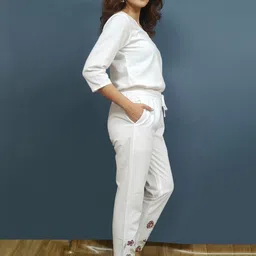 IZAAFA Women Floral Easy Wash Trousers image 5