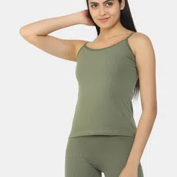 shyygl Adjustable Strap Spagetti Camisole Cotton Spandex Slim Fit image 3