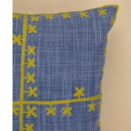 FREEDOM TREE Blue Abstract Square Cushion Covers image 4