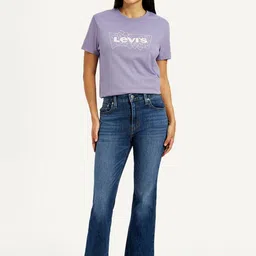Levis Women Classic Bootcut High-Rise Light Fade Stretchable Jeans-image-47