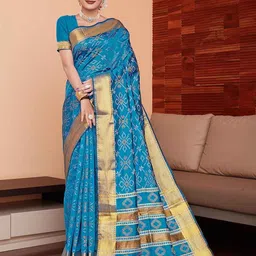 JUST FASHION Bandhani Zari Saree-picture-16