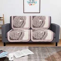 Myntra Elegant Homes Purple Cotton 4 Piece Sofa Cover-picture-42