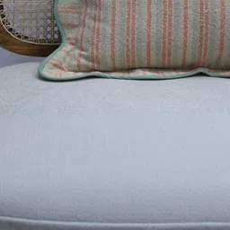 eyda Beige Set of 2 Striped Rectangle Cushion Covers image 2