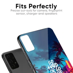 QRIOH Graphic Printed Sleek & Lightweight Silicone Samsung Galaxy F55 5G Glass Back Case image 2