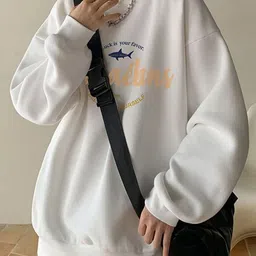 StyleCast x Revolte Men Printed Oversized Sweatshirt image 4