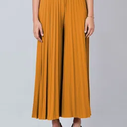 LECOWAR Women Flared Knitted Palazzos-picture-15