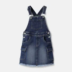 United Colors of Benetton Infant Girls Cotton Short Denim Dungarees-picture-23
