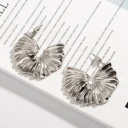 Just Lil Things Silver-Plated Contemporary Drop Earrings-image-26