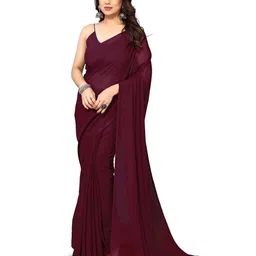 Moda Rapido Women Solid Saree With Blouse Piece-picture-31
