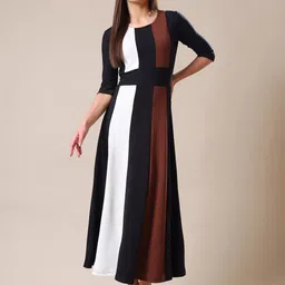 MILOST Women Fit & Flare Maxi Dress-image-15