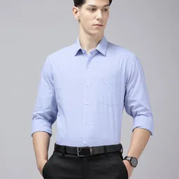 Arrow Manhattan Slim Fit Checked Pure Cotton Formal Shirt-picture-18