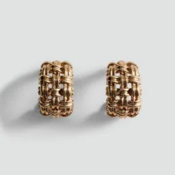 MANGO Contemporary Half Hoop Earrings-image-59