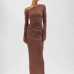 LULU & SKY Striped Bodycon Maxi Dress-picture-27