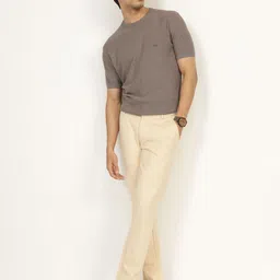 Andamen Men Solid Round Neck Cotton T-shirt image 5