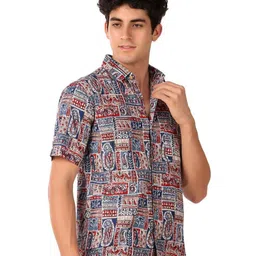 OMSHARDA Men Comfort Printed Casual Shirt image 5
