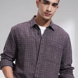 HIGHLANDER Men Spread Collar Abstract Printed Cotton Casual Shirt-picture-23