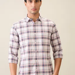 Parx Men Slim Fit Cotton Checked Shirt-picture-42